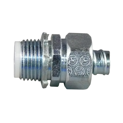 Insulated Liquid-Tight Connectors for Flexible Metal Conduit - Str - 1 in